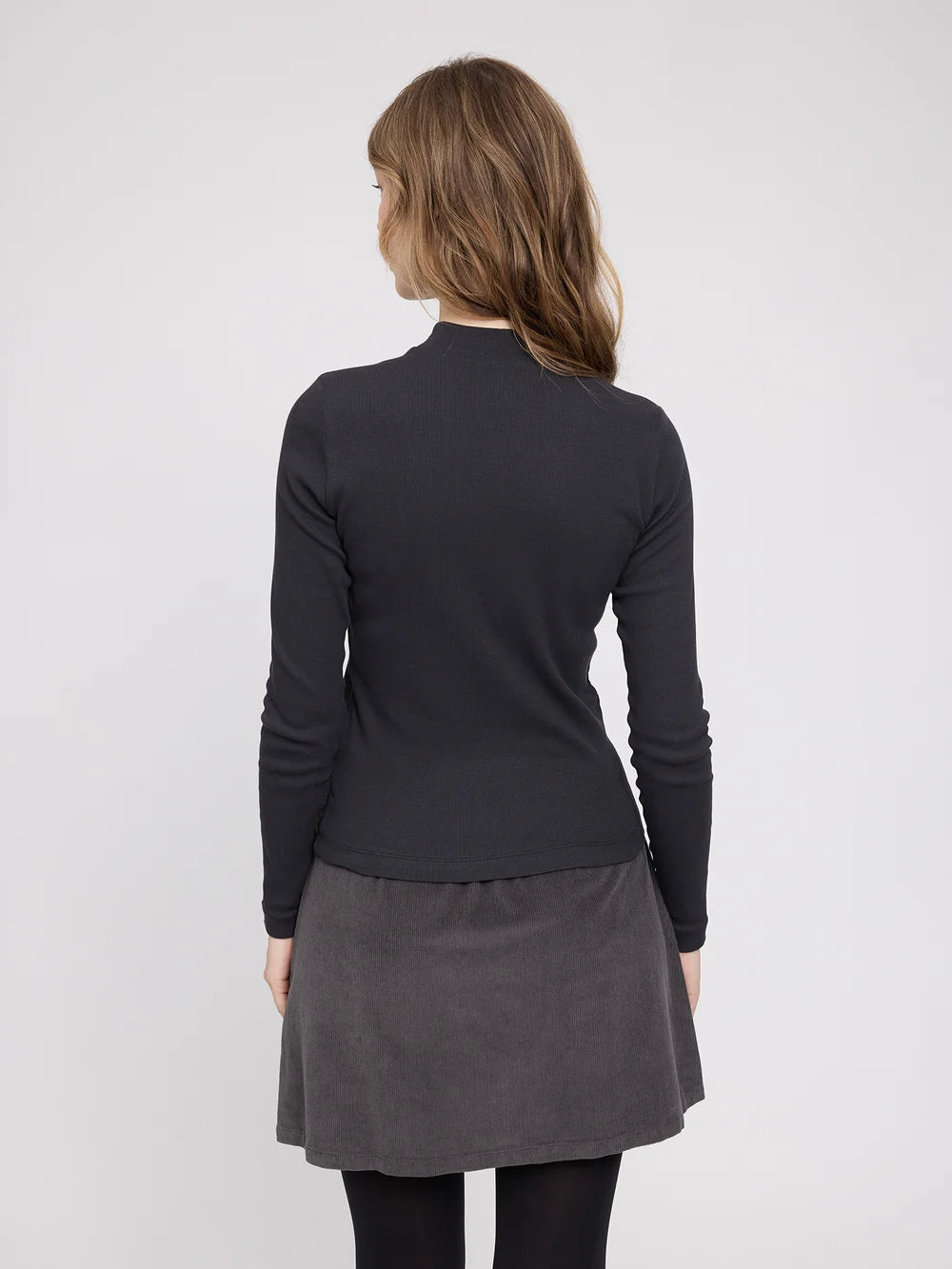 Mazine Basic Turtleneck Longsleeve – black