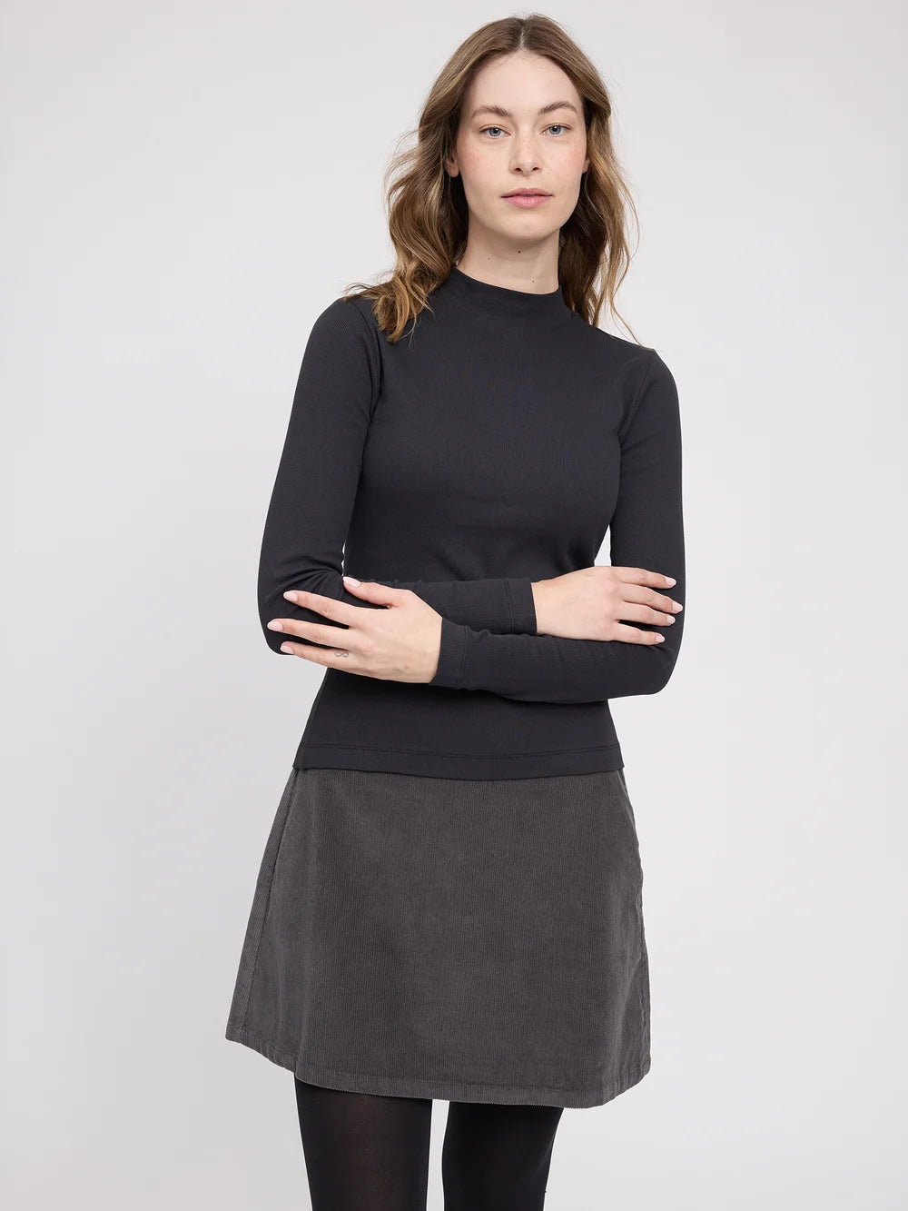Mazine Basic Turtleneck Longsleeve – black