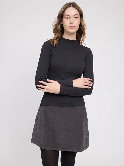 Mazine Basic Turtleneck Longsleeve – black