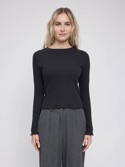 Mazine Babylock Hems Longsleeve – black