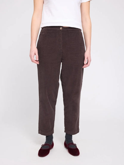 Mazine Corduroy Pants – dark chocolate