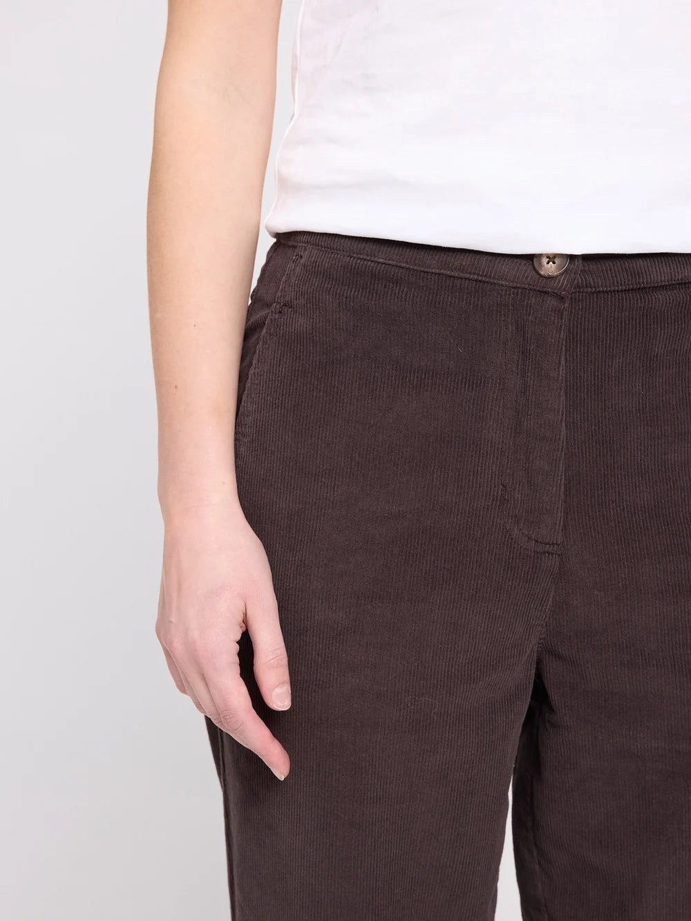Mazine Corduroy Pants – dark chocolate