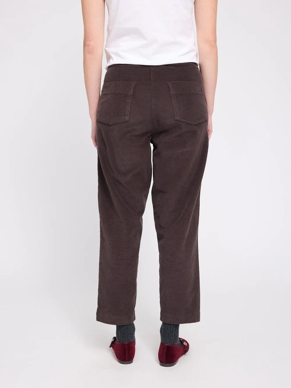 Mazine Corduroy Pants – dark chocolate
