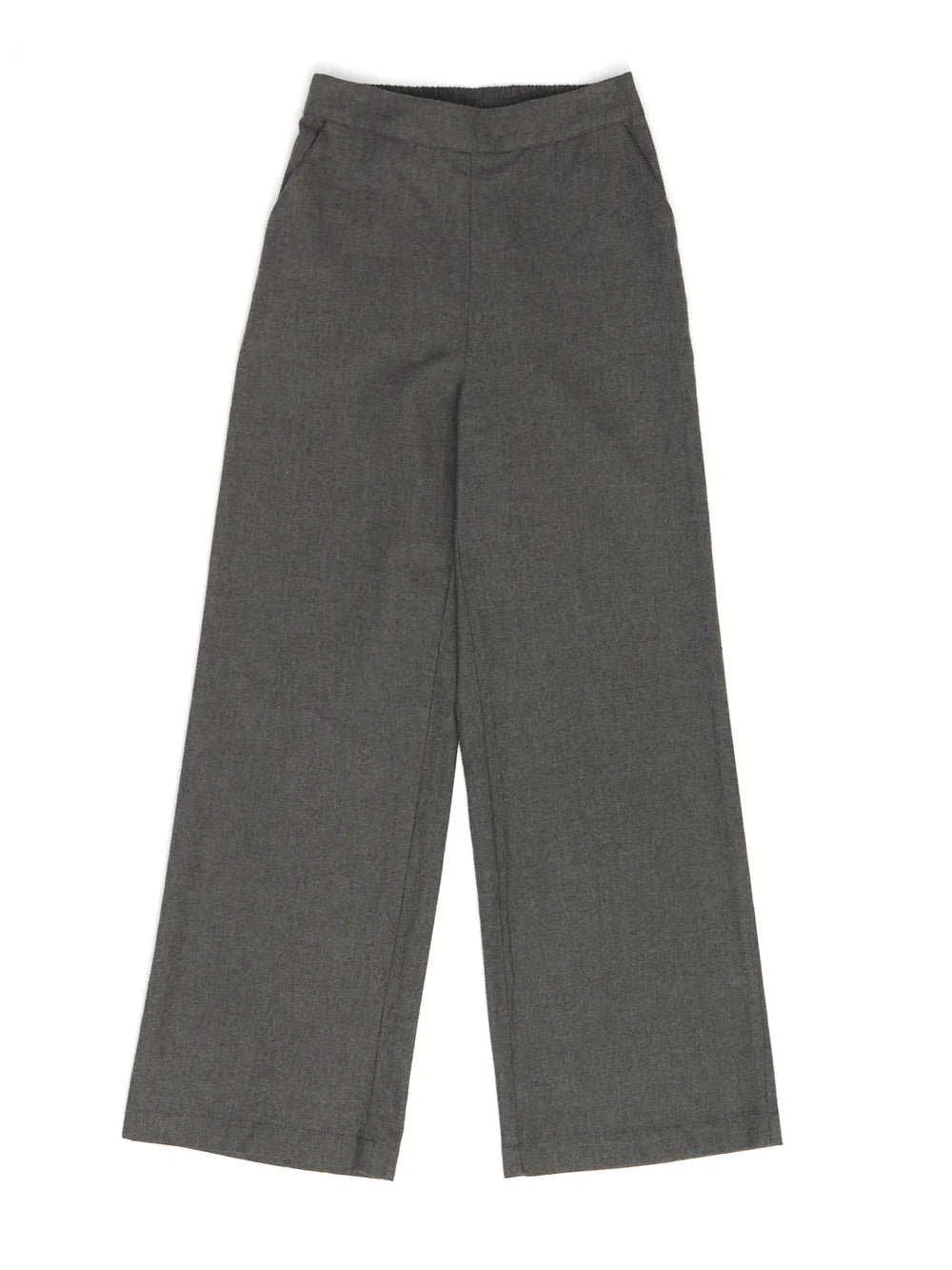 Mazine Wide Leg Flannel Pants – anthracite mel.