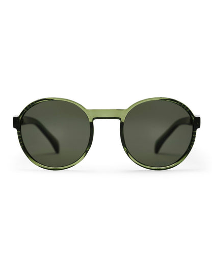 Sonnenbrille Rille in Forest Green / Green