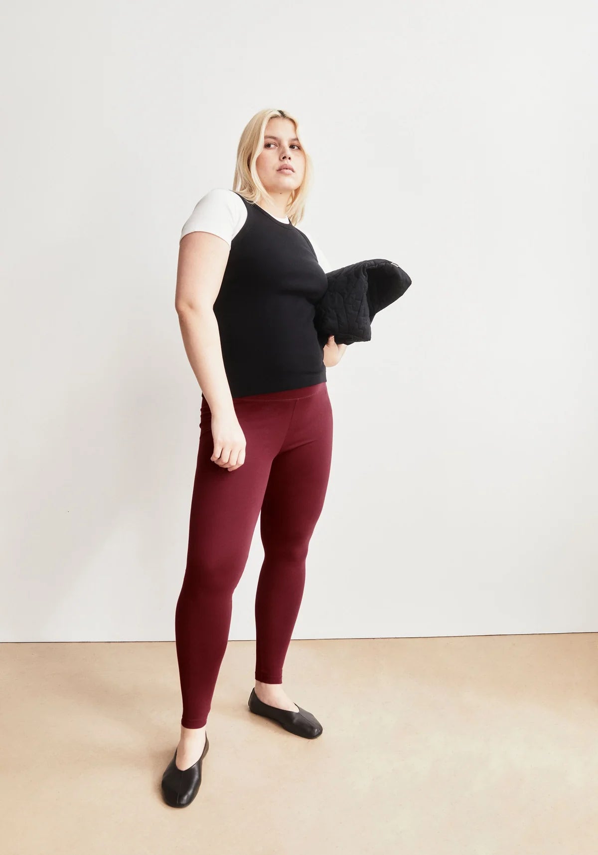 Faribaa Leggings – Velvet Red