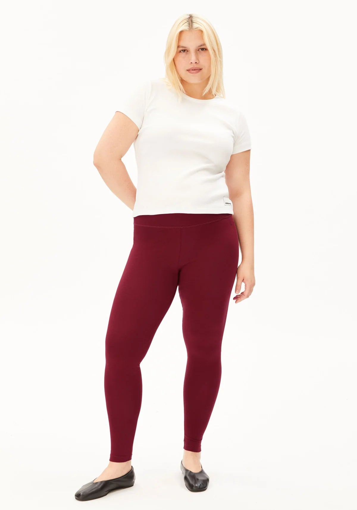 Faribaa Leggings – Velvet Red