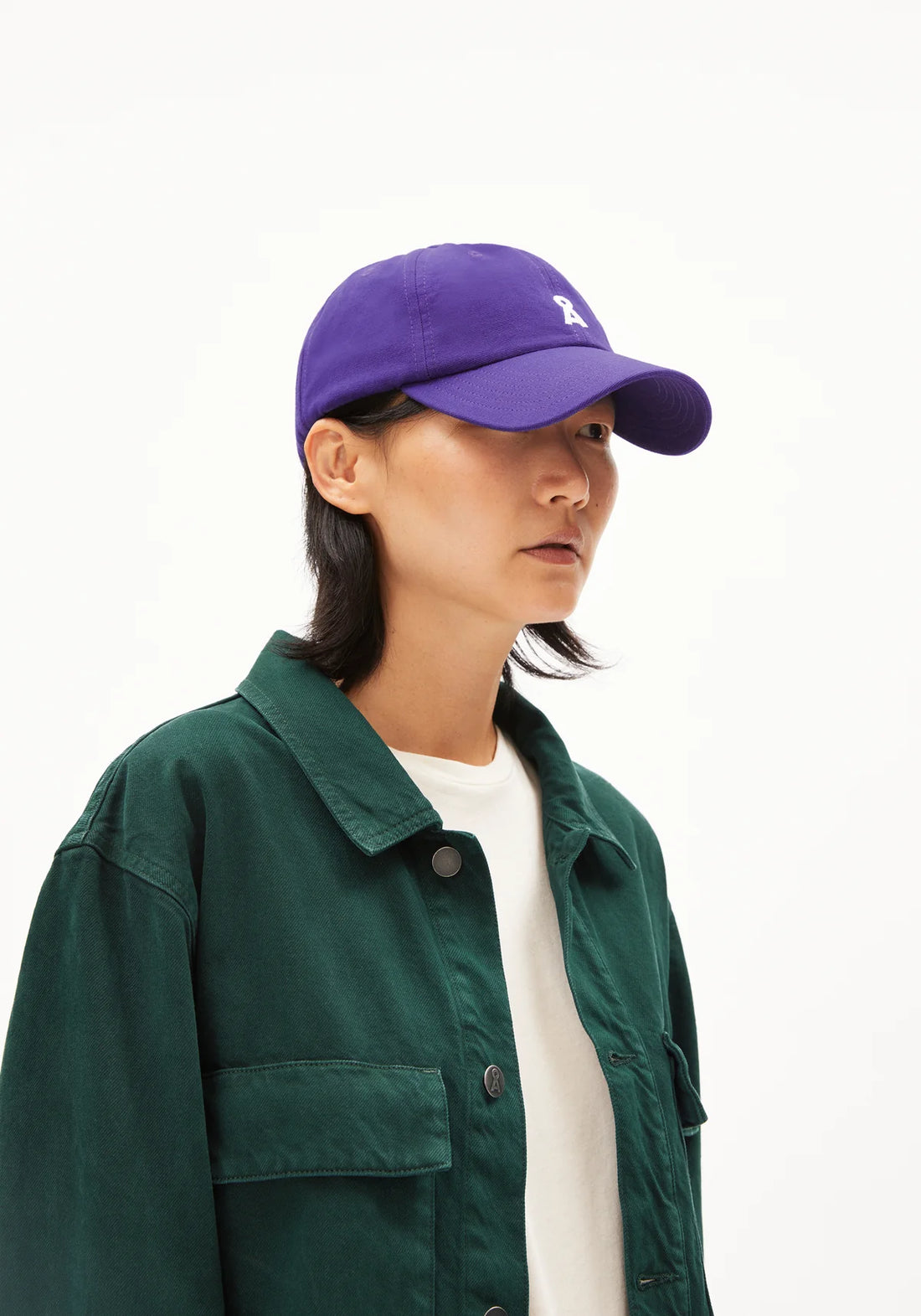 YENAAS BOLD Kappe aus Bio-Baumwolle indigo lilac