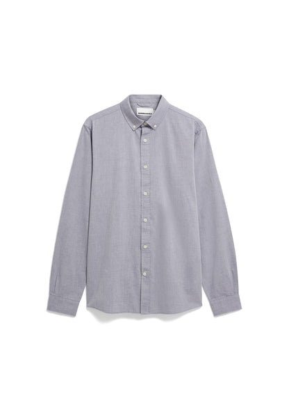 Herrenhemd aus Bio-Baumwolle – Hellgrau