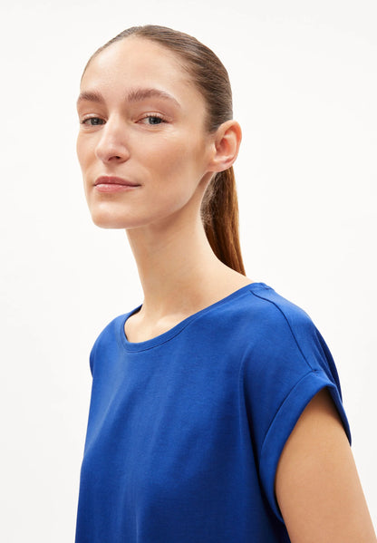 JILAANA T-SHIRT aus TENCEL™ Lyocell und Bio-Baumwolle