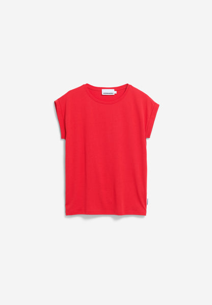 JILAANA T-SHIRT aus TENCEL™ &amp;amp; Bio-Baumwolle – Regular Fit