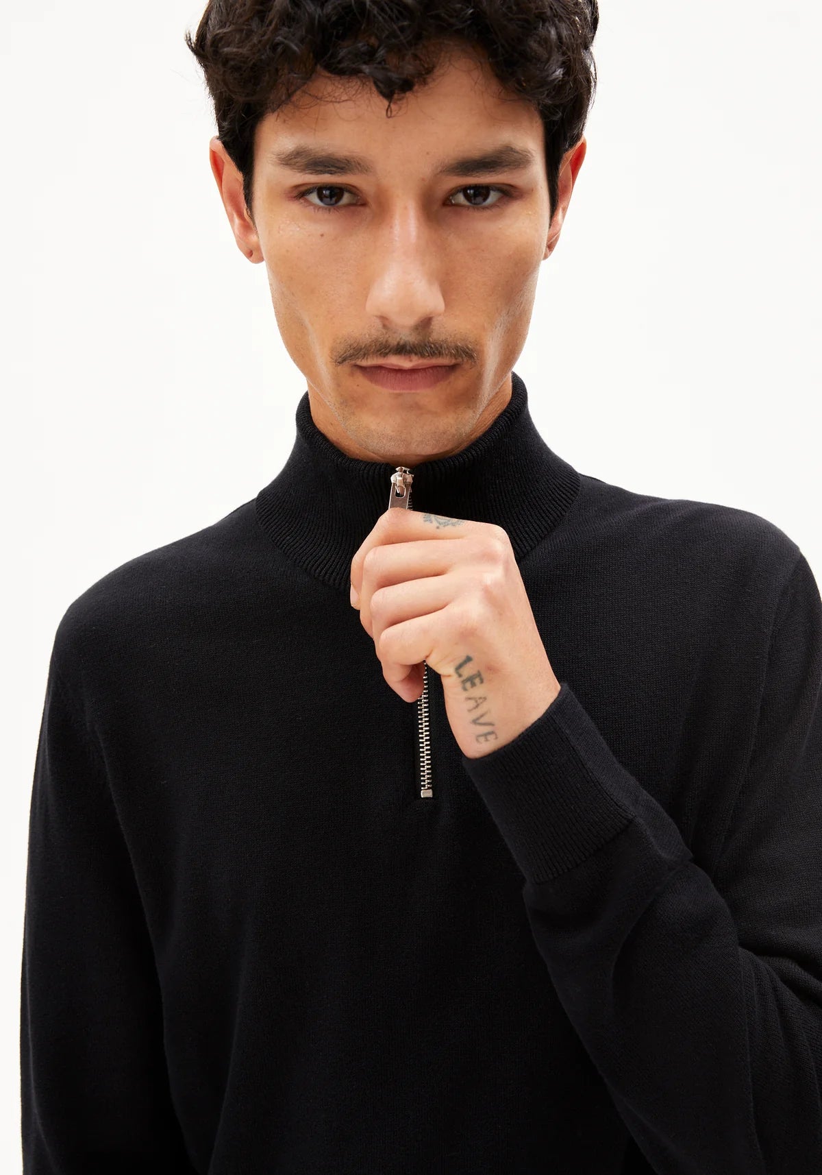 FAABES HALF ZIP KNIT SWEATER
