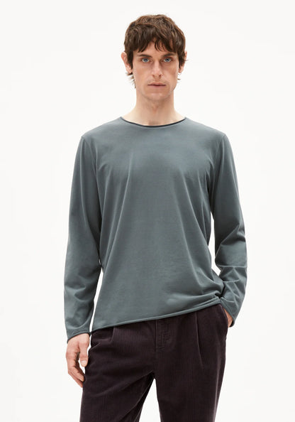 MAARKOS LS BRUSHED  Longsleeve aus Bio-Baumwolle