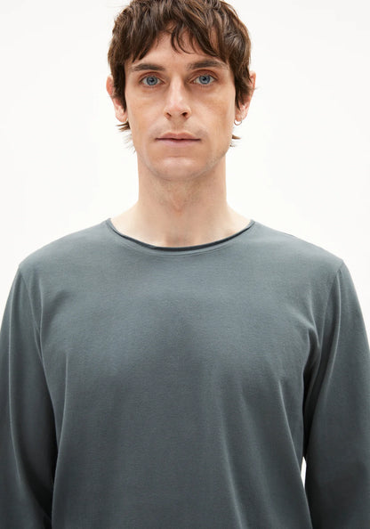MAARKOS LS BRUSHED  Longsleeve aus Bio-Baumwolle