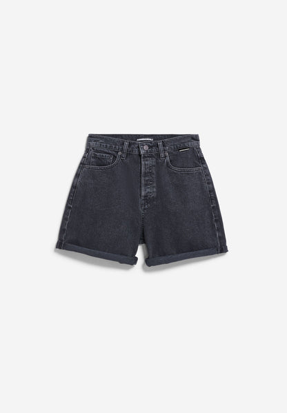 SHEAARI HIGH WAIST JEANS-SHORTS 100% recycelte Baumwolle