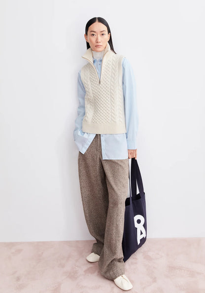 OLAIAAS CABLE  Stricktop aus Bio-Woll Mix