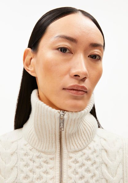 OLAIAAS CABLE  Stricktop aus Bio-Woll Mix