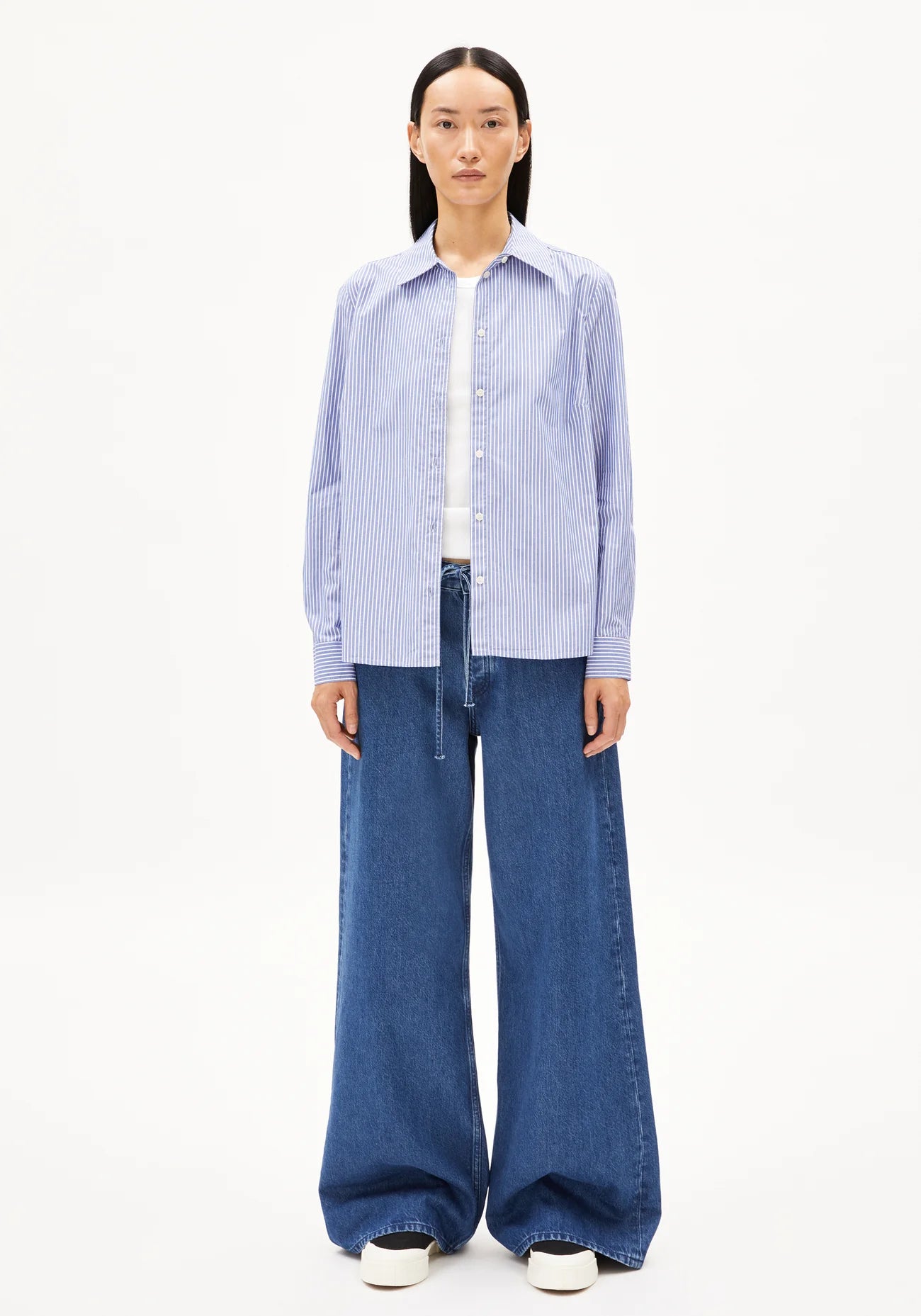 LOUILAA STRIPED Bluse aus Bio-Baumwolle