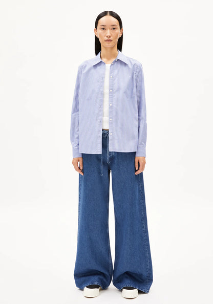 LOUILAA STRIPED Bluse aus Bio-Baumwolle