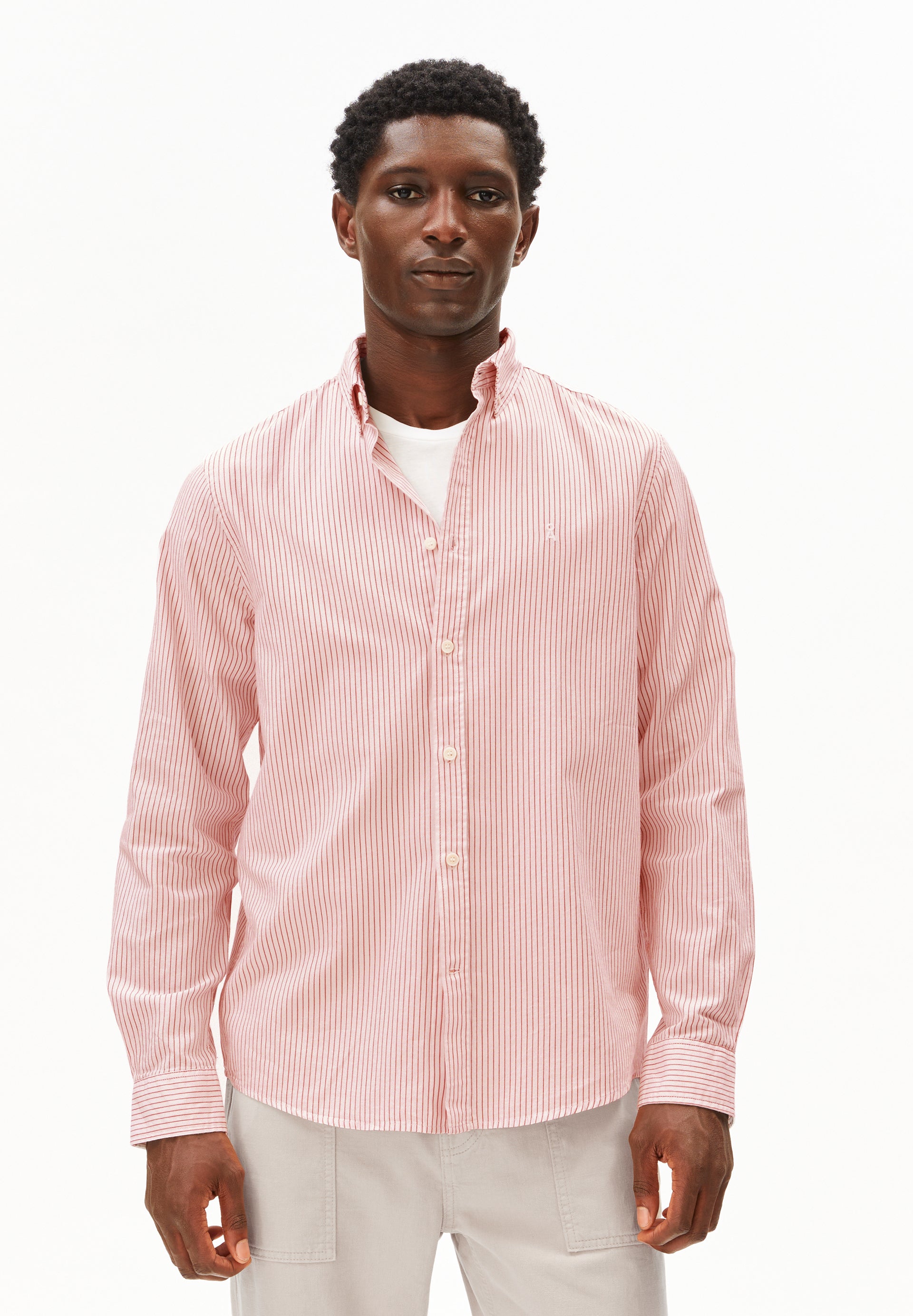 QUAASA Gestreiftes Langarmhemd aus Bio-Baumwolle