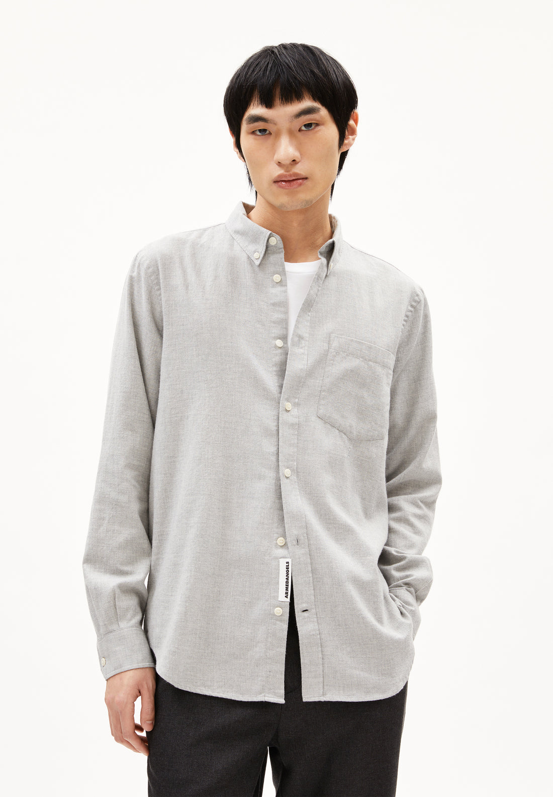 ARAAMO Hemd langarm Solid