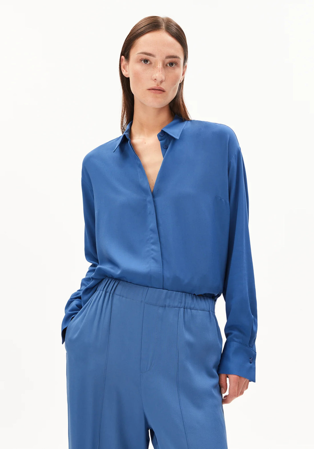 LARISAANA LONGSLEEVE BLOUSE Bluse langarm Solid