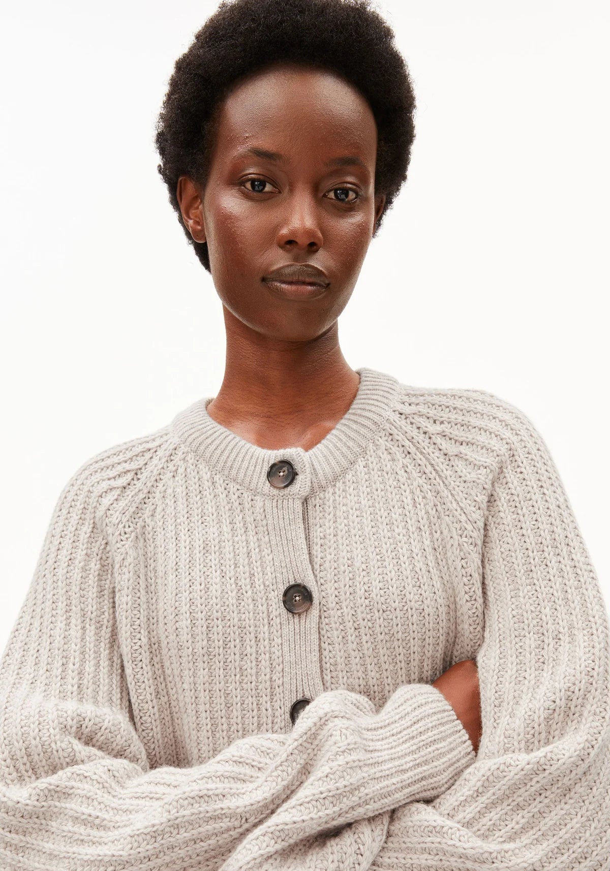 RIB KNIT CARDIGAN