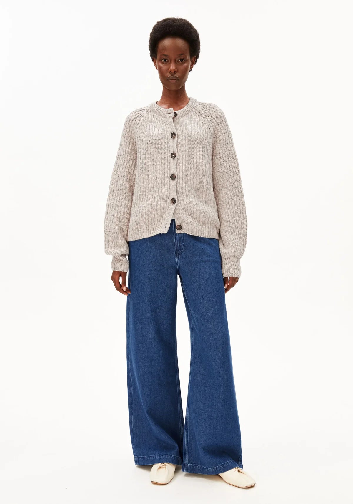 RIB KNIT CARDIGAN