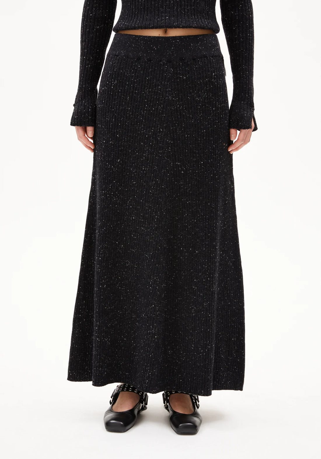 HANAA TWEED Strickrock aus recyclem Bio-Woll Mix