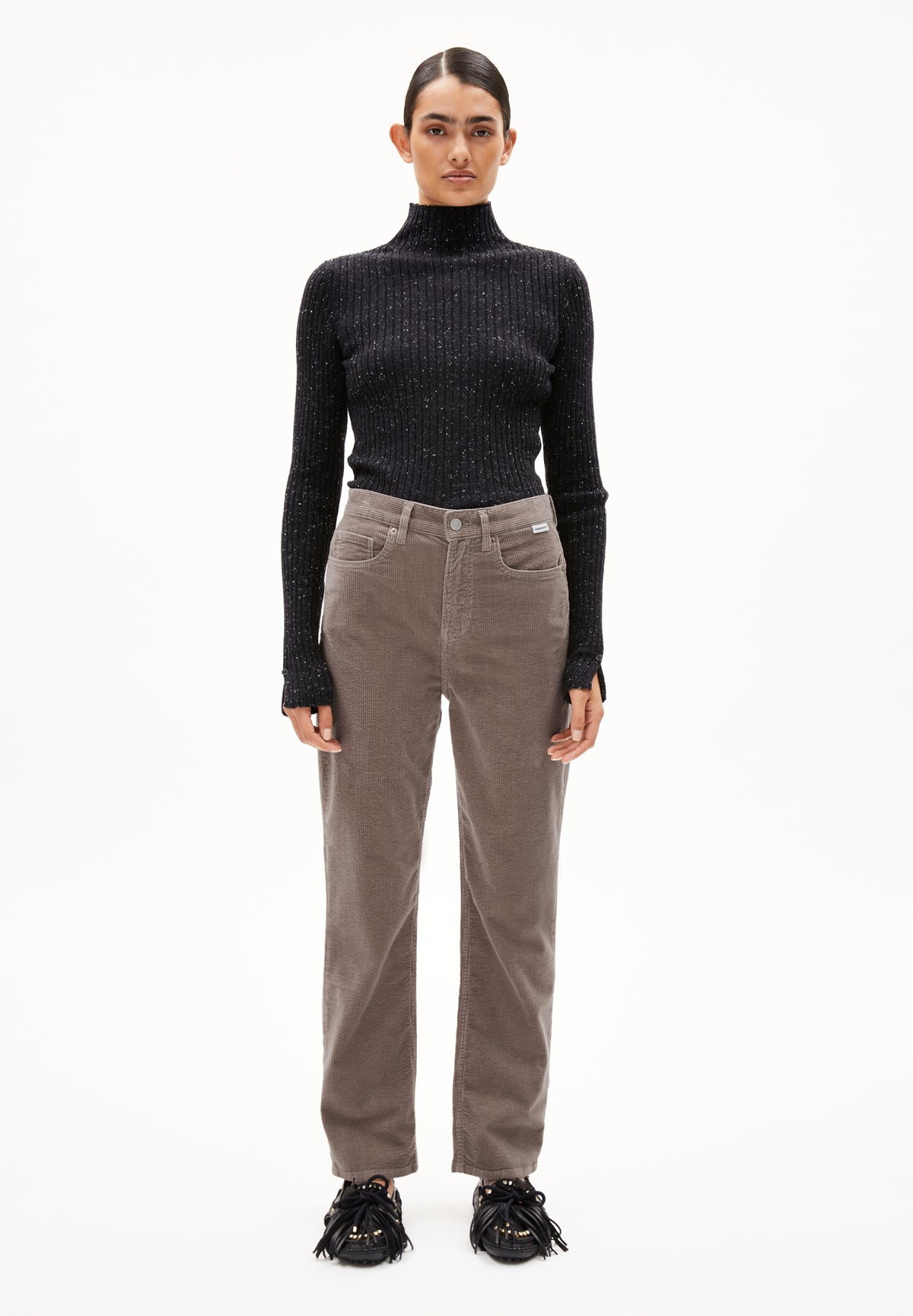 Aaikala High Corduroy Pant – Walnut Cream