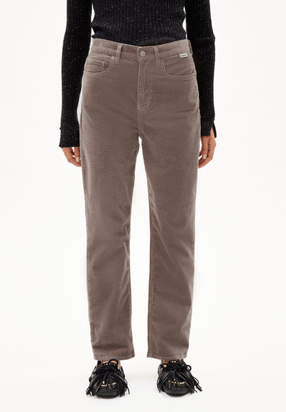 Aaikala High Corduroy Pant – Walnut Cream