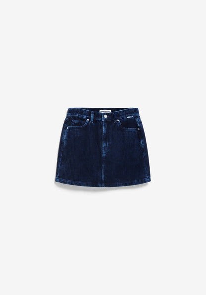 AACUMERI INDIGO Cordrock aus Bio-Baumwolle