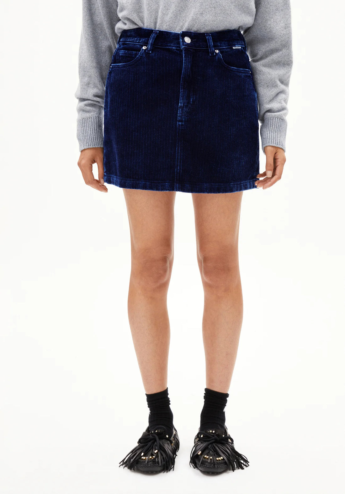 AACUMERI INDIGO Cordrock aus Bio-Baumwolle