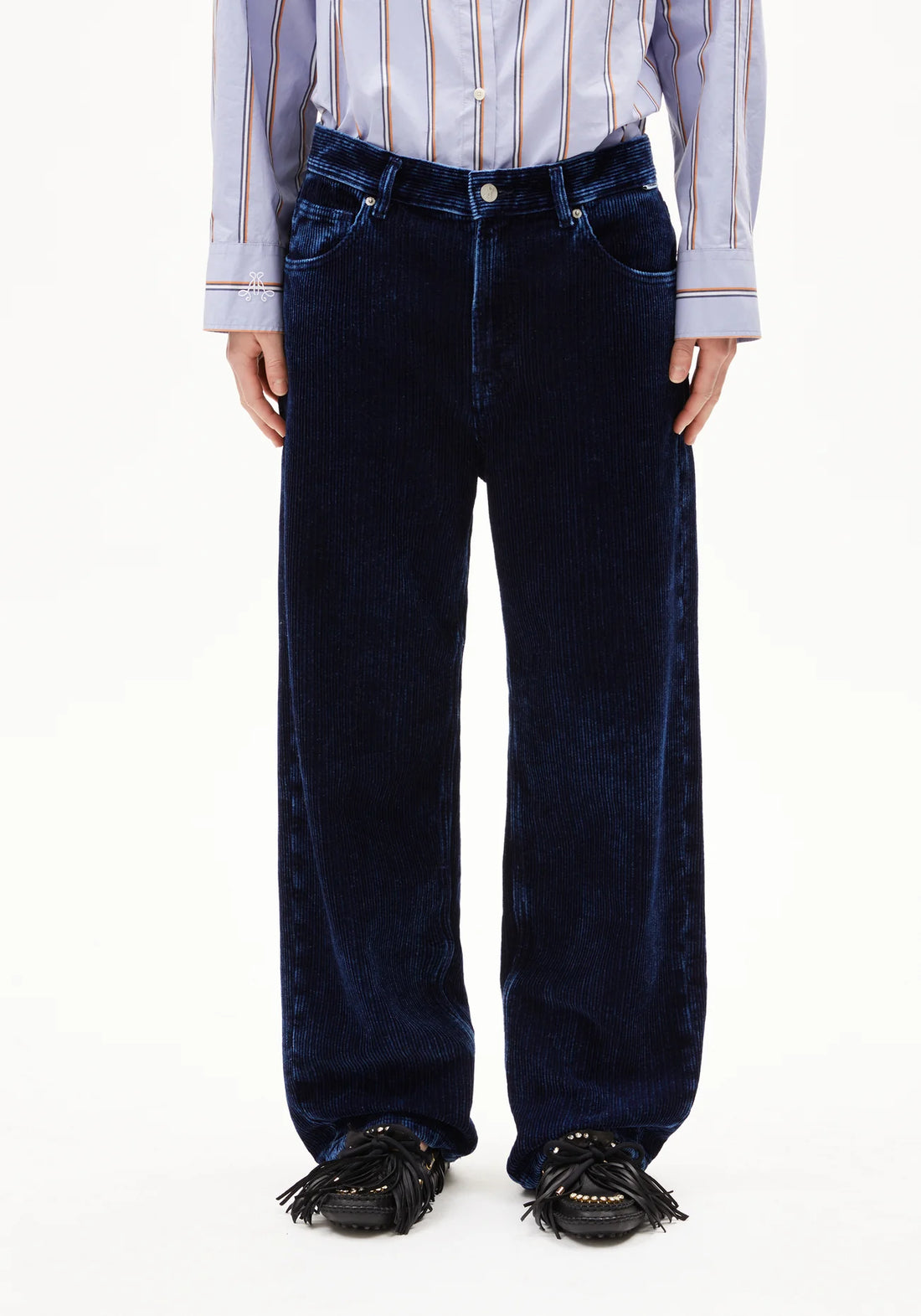 HAAYI INDIGO CORD Webose aus Bio-Baumwolle
