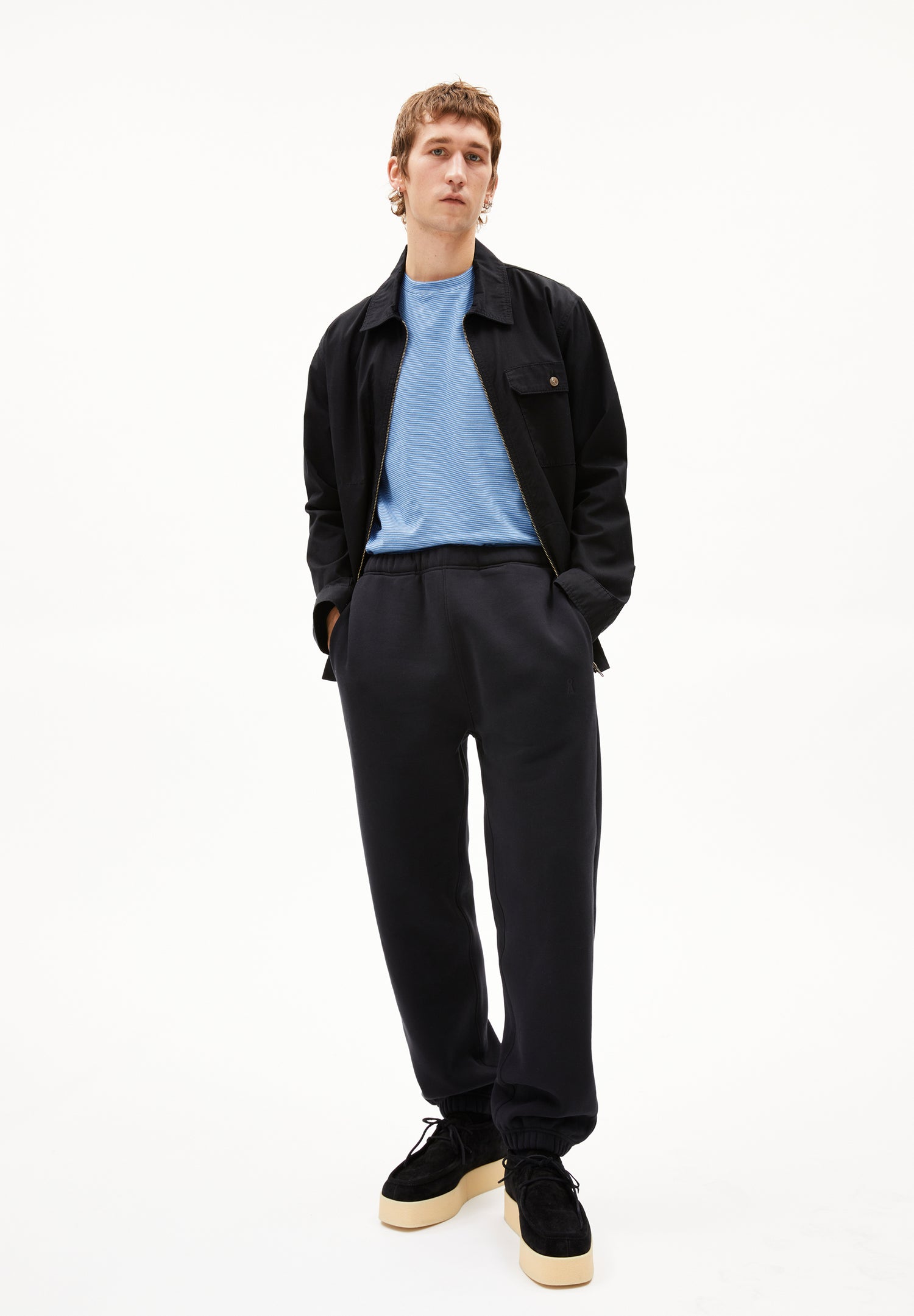 BAASTI FLEECE Hose Sweat Solid balck