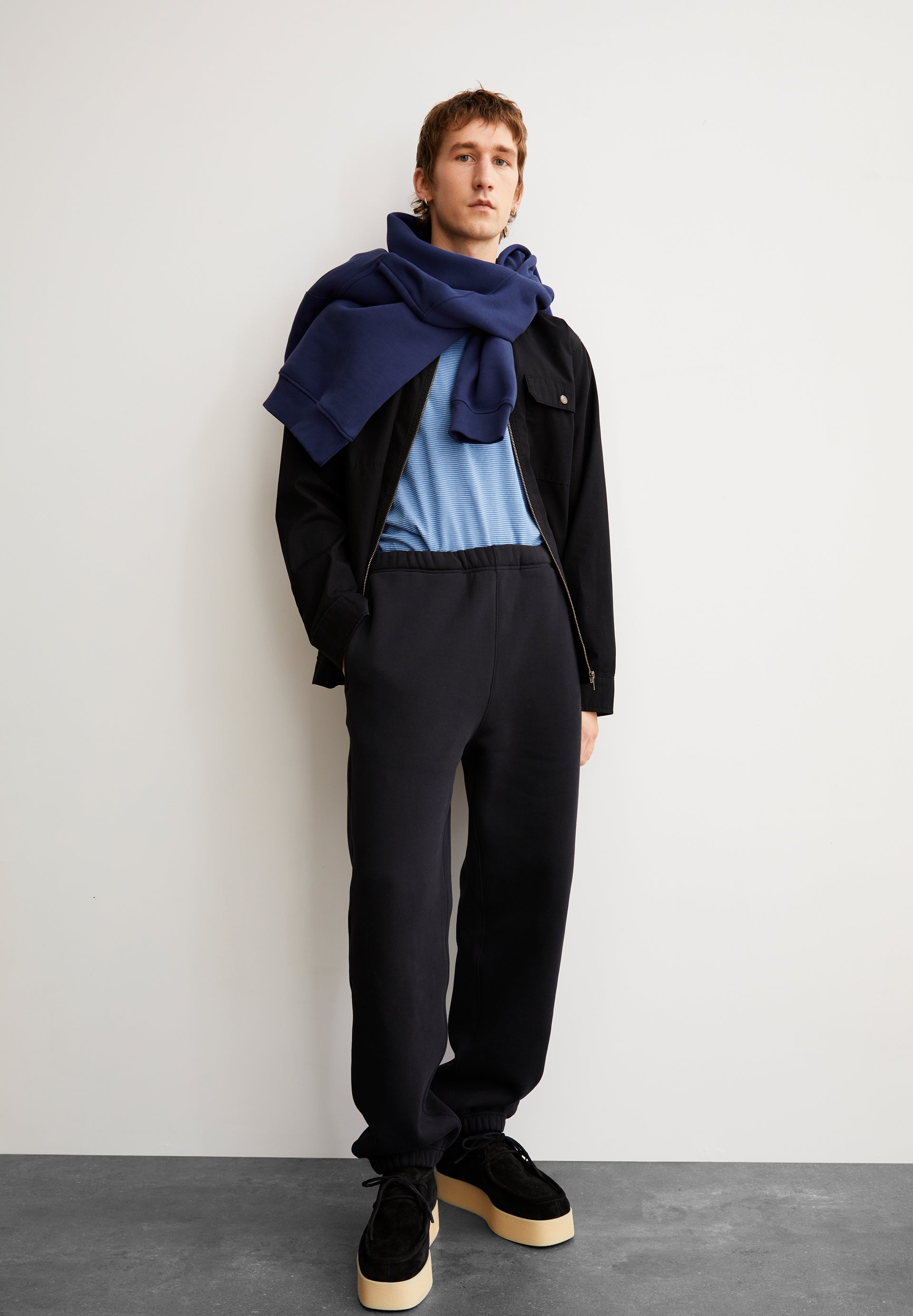 BAASTI FLEECE Hose Sweat Solid balck