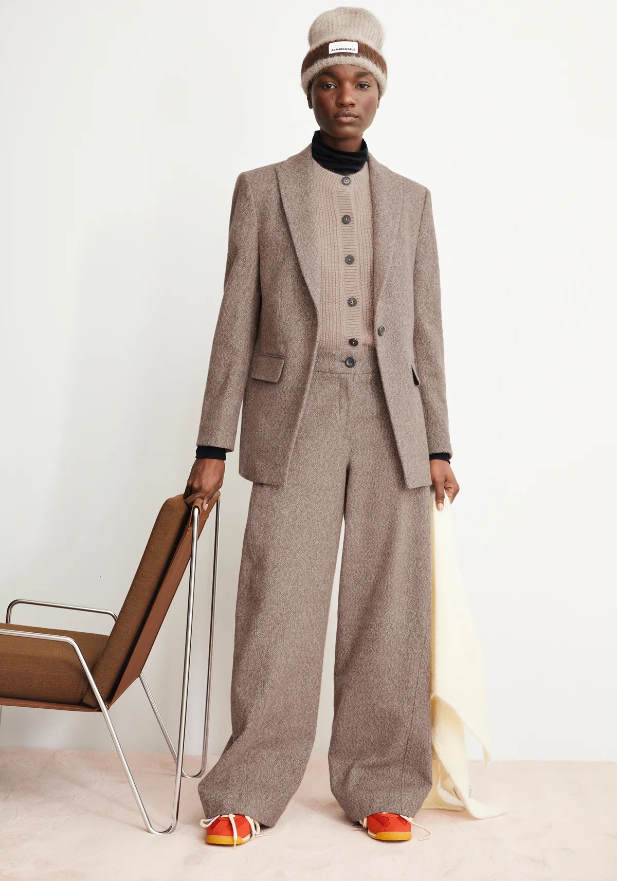 NYXAA TWEED  Webhose aus Bio-Baumwolle