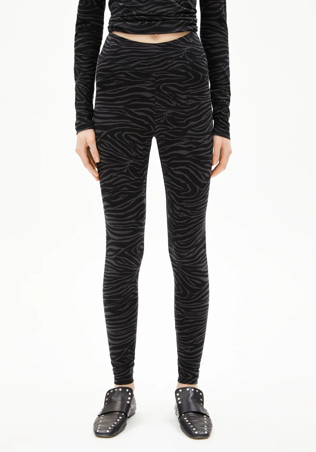 FARIBAA ZEBRARAA  Leggings aus Bio-Baumwoll Mix