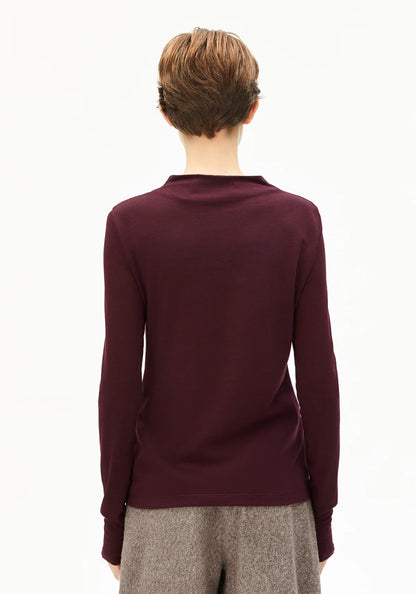 CALUNAA  Longsleeve aus Bio-Woll Mix