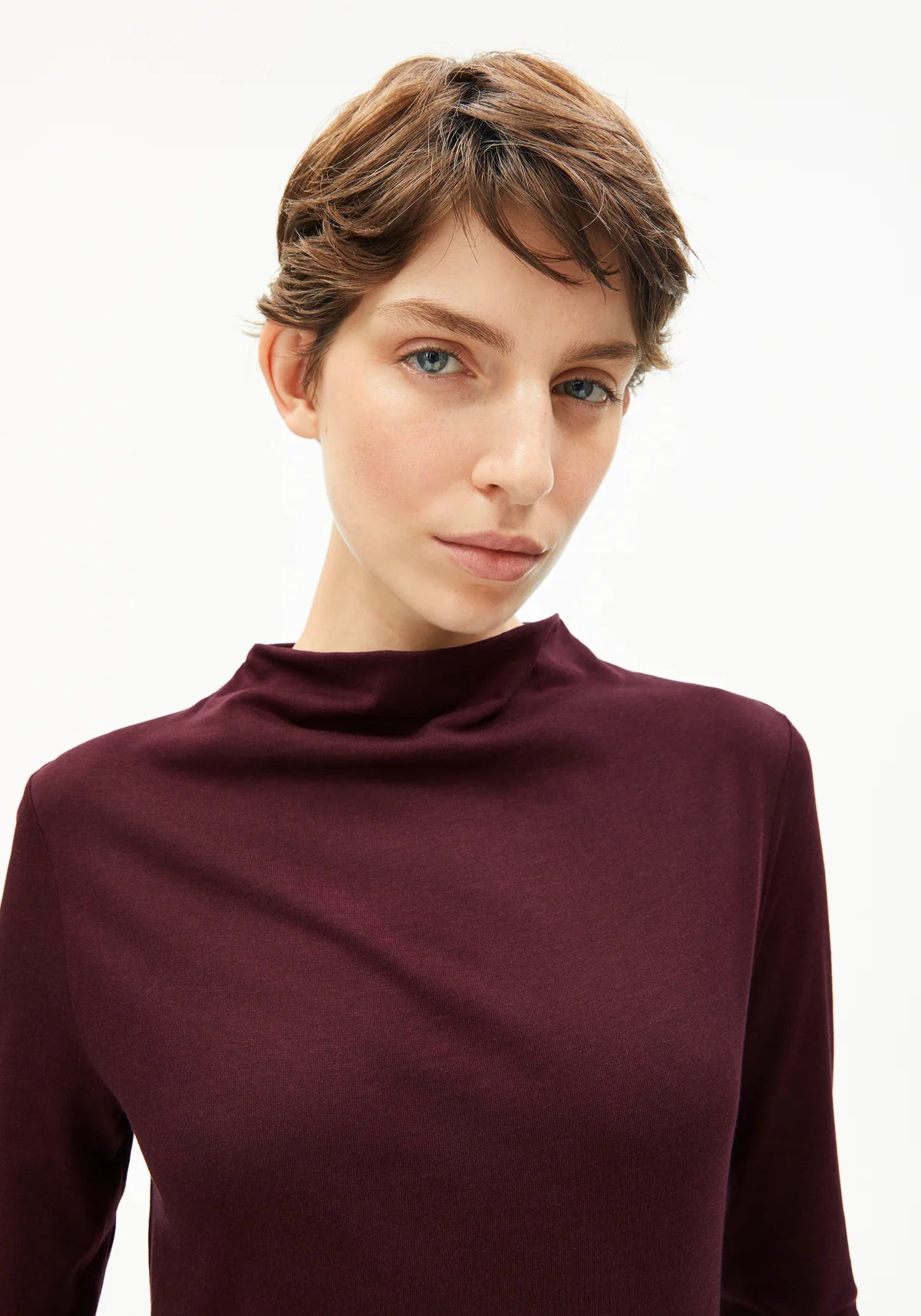 CALUNAA  Longsleeve aus Bio-Woll Mix