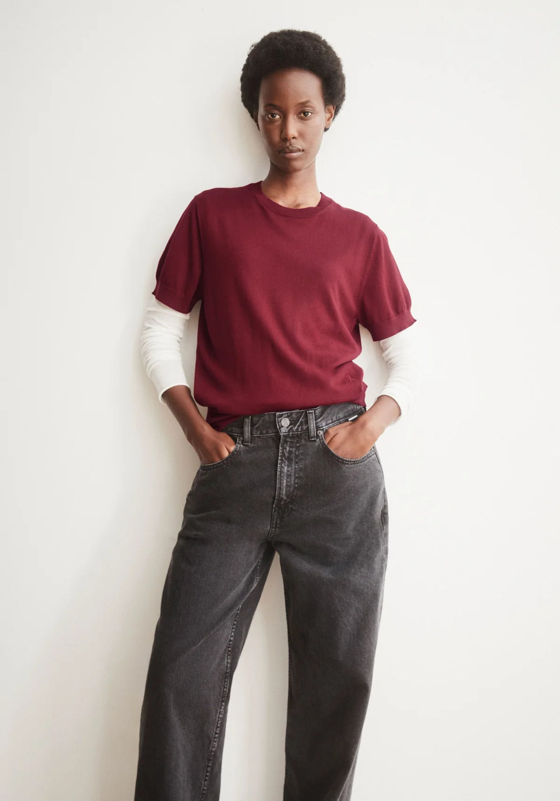 FINE S SL KNIT SWEATER
