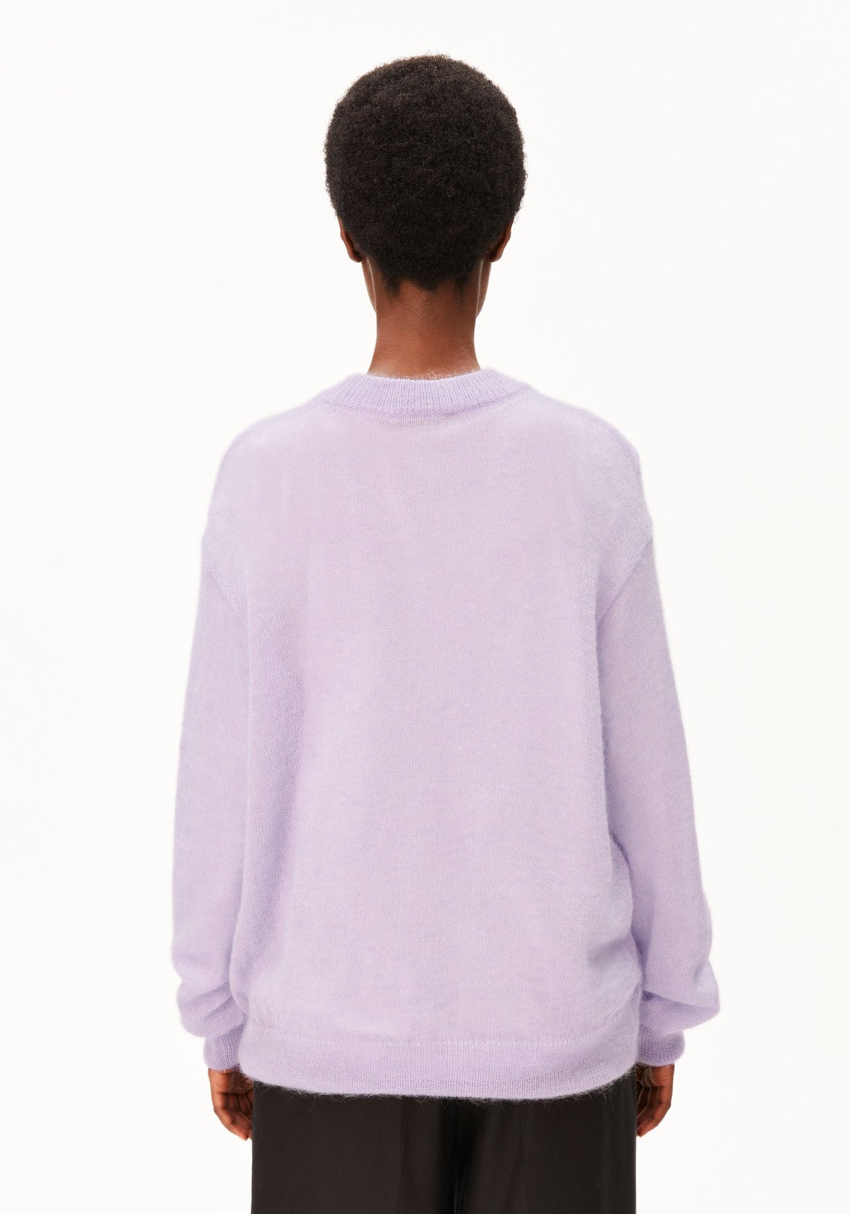 MOHAIR-MIX STRICKPULLOVER Mohair-Woll-Mix