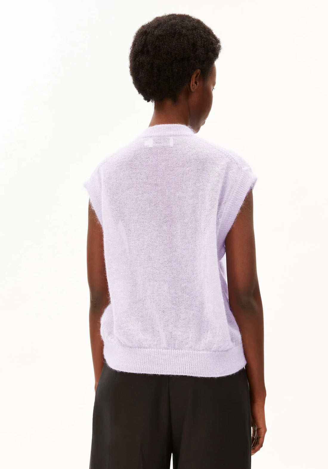 MOHAIR BLEND KNIT VEST