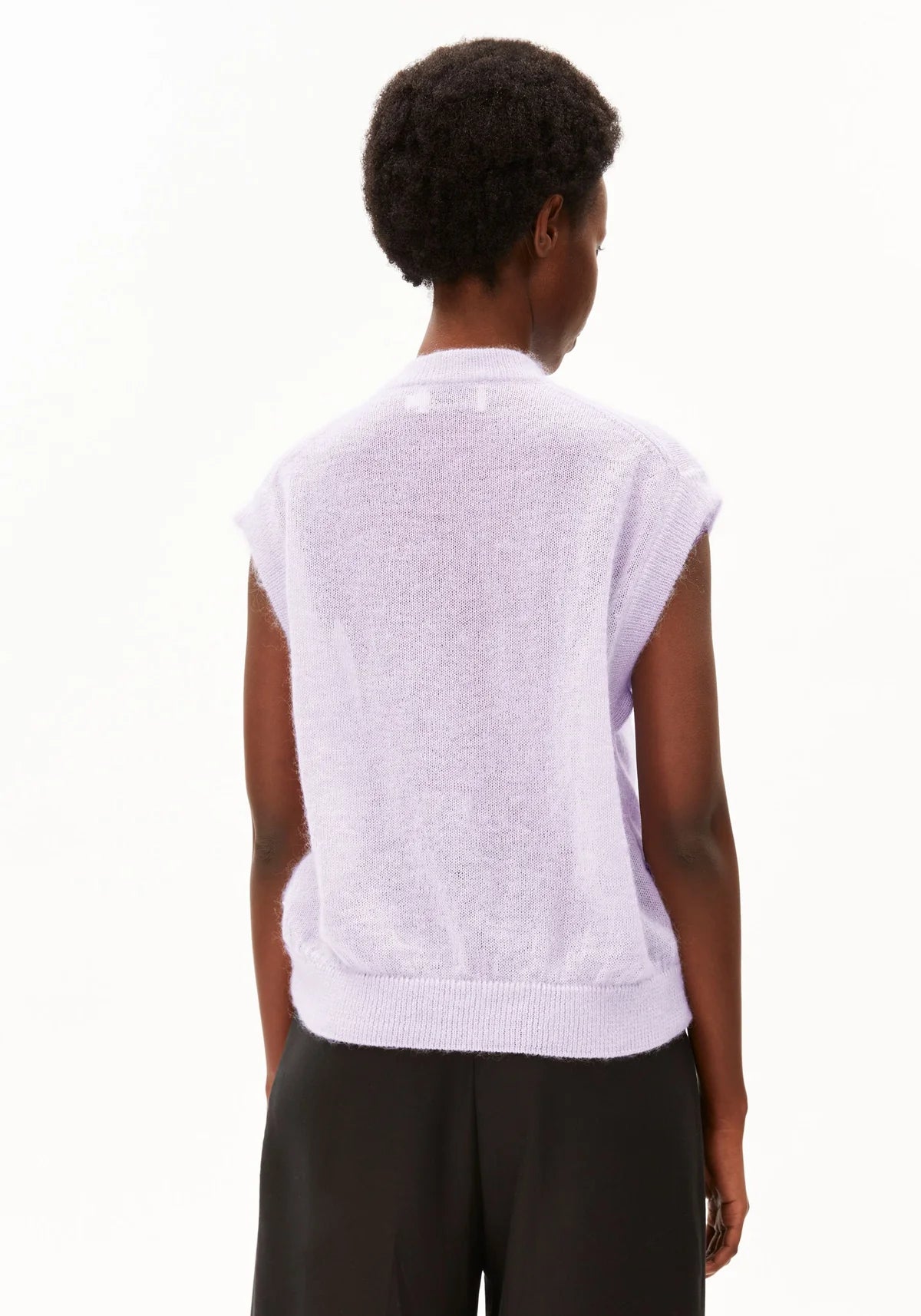 MOHAIR BLEND KNIT VEST