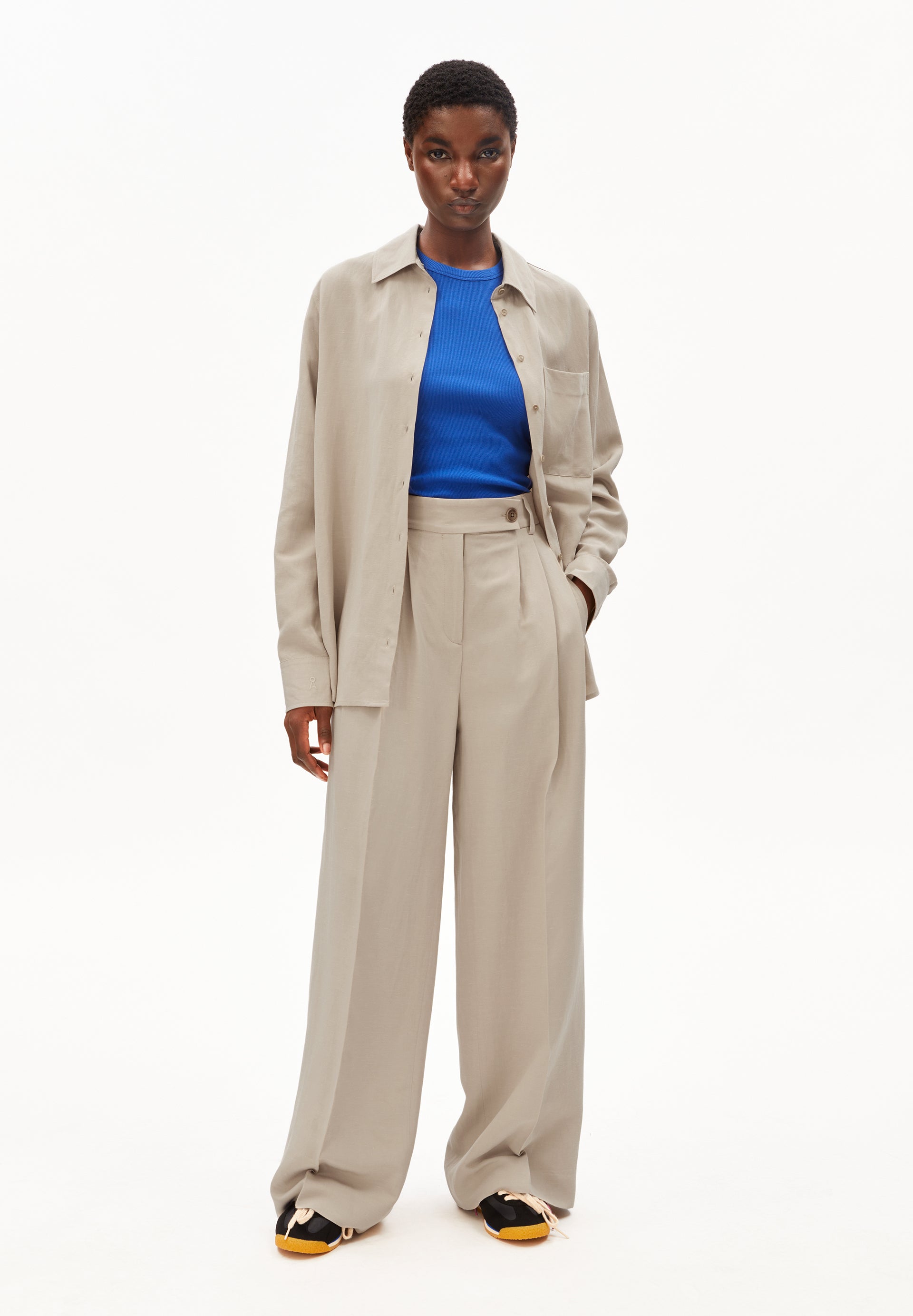 KAAYUA Leinenhose – Wide Leg mit High Waist aus ECOVERO™ Leinen