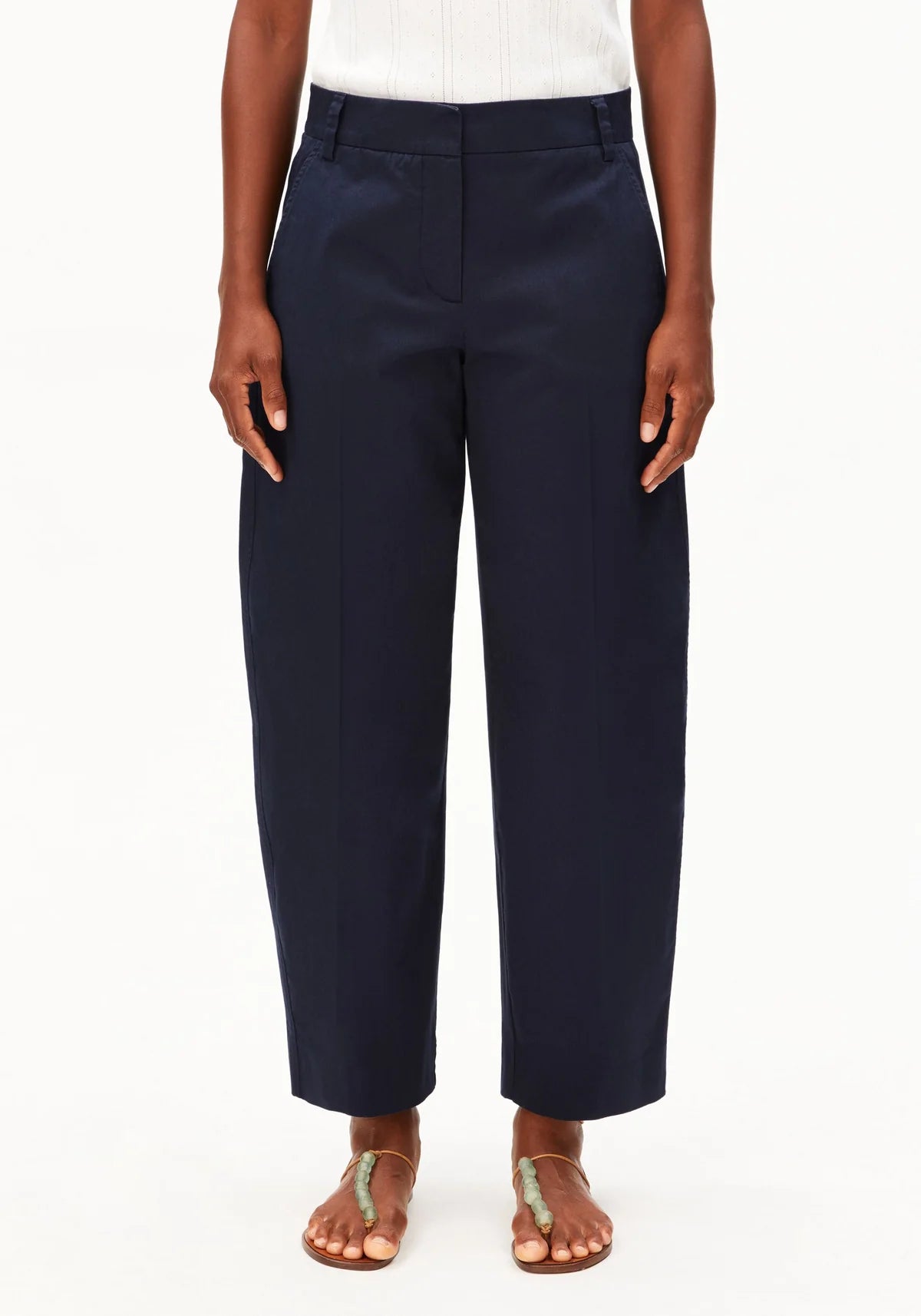 Barrel Leg Twill Pant – Night Sky