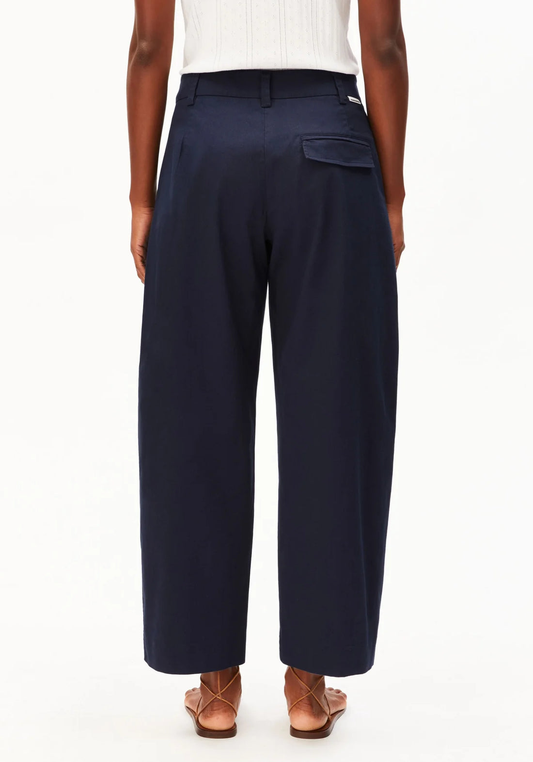 Barrel Leg Twill Pant – Night Sky