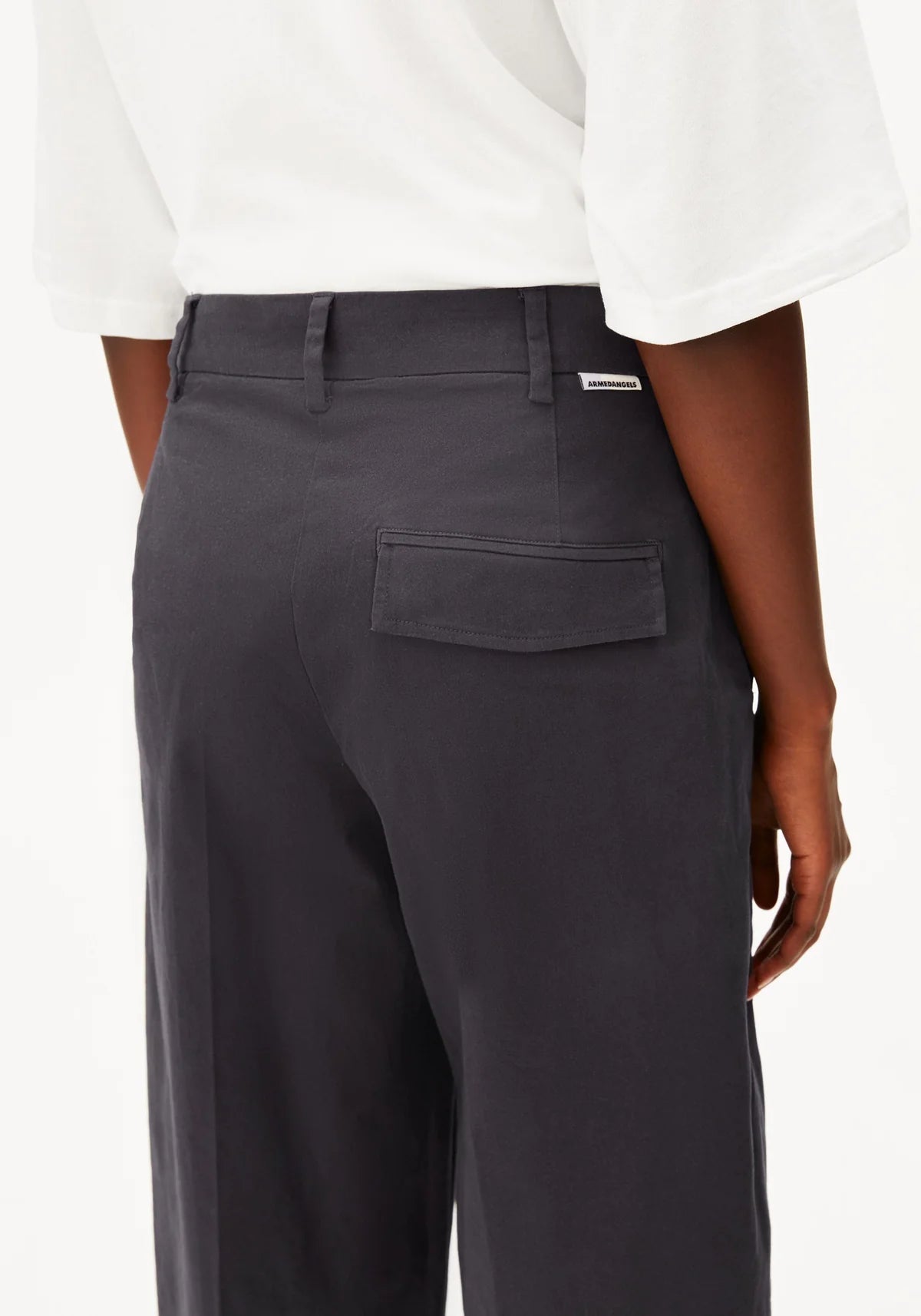 BARREL LEG TWILL PANT