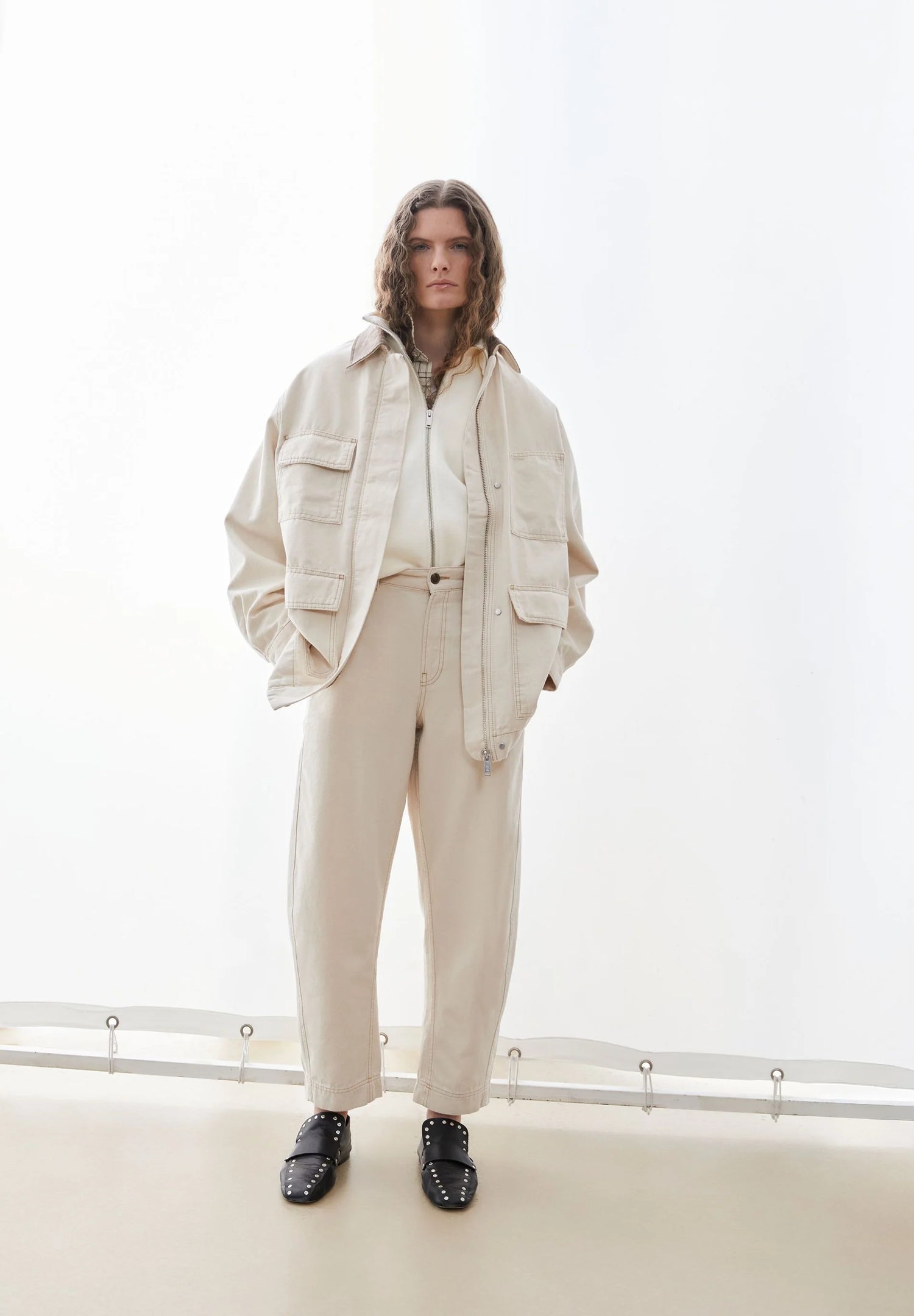 Workwear Canvas Hose aus Bio-Baumwolle – Barrel Leg