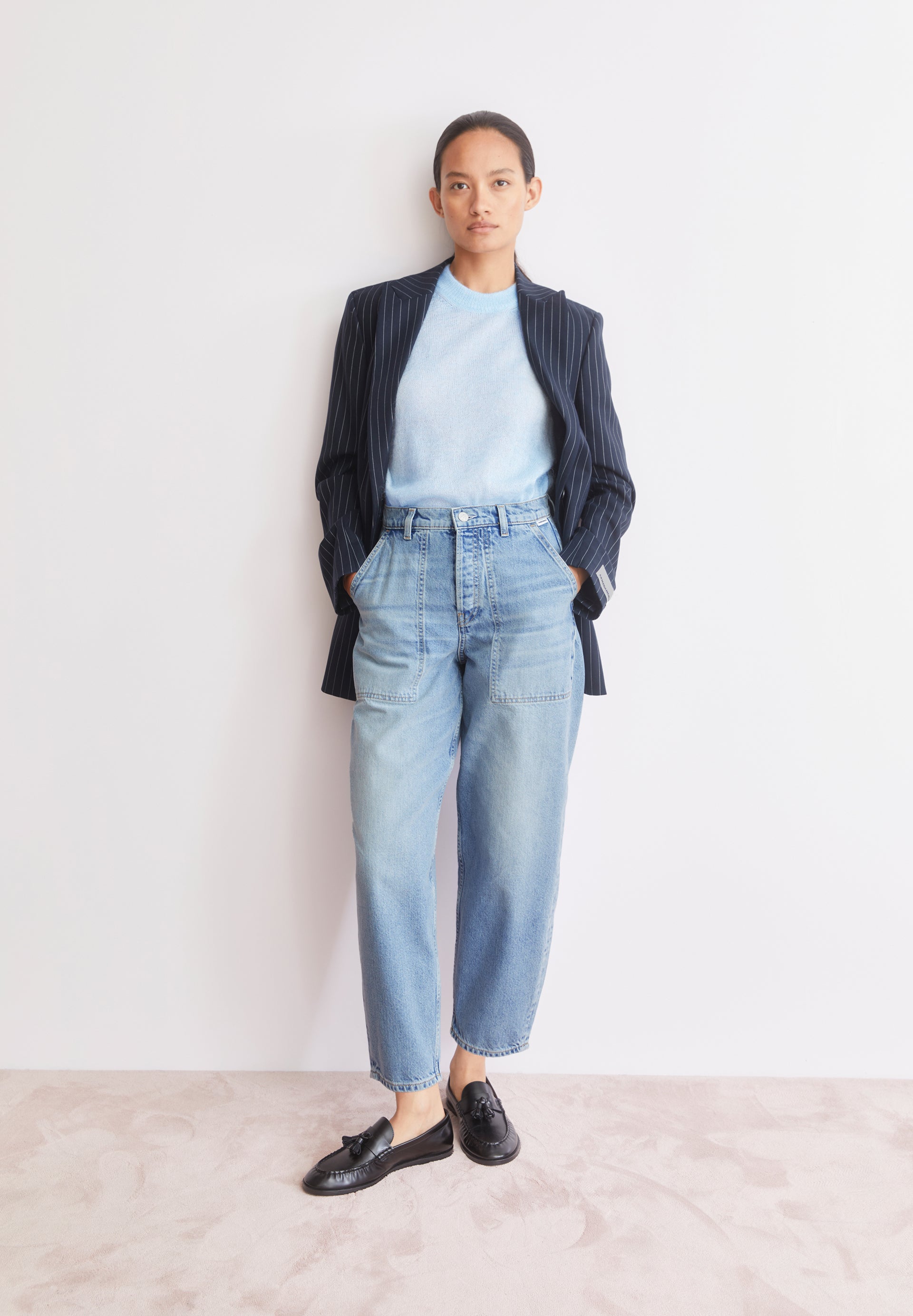 BAARLY CARPENTER BARREL JEANS